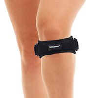 Thx4COPPER Infused Compression Patella Knee Strap Brace Support with Silicon for Pain Relief, Patellar Tendonitis, Hiking, Soccer, Basketball, Tennis, Volleyball & Squats (Single)