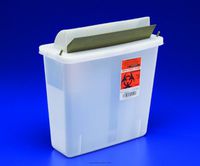 In-Room Sharps Containers with Mailbox-Style Lid, Sharps Cntnr Clr 5Qt Mailbox, (1 CASE, 20 EACH)