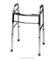 Heavy Duty Deluxe 2 Button Folding Walker, Walker Adl Dual Fld 32-39 in, (1 CASE, 4 EACH)