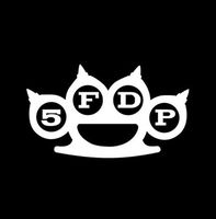 Five Finger Death Punch Vinyl Decal- 6" wide (color: WHITE) decal laptop tablet skateboard car windows sticke