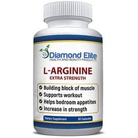 Extra Strength L-Arginine - Nitric Oxide Supplement for Muscle Growth, Strength - Amino Acids to Support Physical Endurance (60 Capsules)