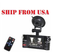 YIKING Plug & Play H.264 3 Mega pixels 180 Degrees Rotate Mini Portable Double lens Driving recorder Car Recorder DVR Camcorder Camera HD Full 720P with 2.7 inch TFT LCD Screen Infrared LED night vision