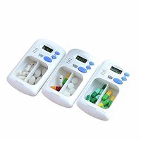 HUIUNY Electronic Timing Medicine Box/Remind Medicine Box/Medication Reminder/Pill Reminders/Automatic Pill Dispenser/1-Day Electronic Medication Organizer with Alerts