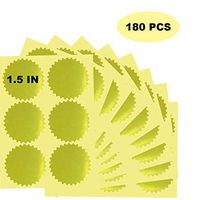 Remarkable Gold Certificate Embossing Seal Label - 1.5" Inch Gold Foil Sticker Envelope Package Serrated Edge Self-Adhesive Stickers – 180 Labels Per Pack