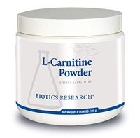 Biotics Research L-Carnitine Powder - Powdered Formula, 1.7g per Serving, Healthy Weight Management, Efficient Energy Production, Age Gracefully, Supports Cardiovascular System, Amino Acid 100g