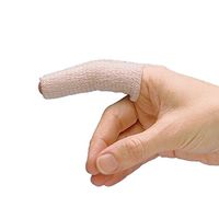 Rolyan Tapered Elastic Finger Sleeve, Pack of 6 Sleeves for Edema and Swelling, Compression for Relief of Swollen Joints, Finger Injury Recovery, Extra Small/Small Sleeve