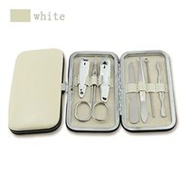 SGirl Nail Care Personal Manicure & Pedicure Set, Travel & Grooming Kit Tool Set (White)