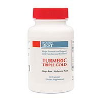 Baker’s Best Turmeric Triple Gold Turmeric & Ginger – Supports Joint, Tendon, Digestion, Immune System – Turmeric, Ginger, Black Pepper Fruit Extract, Cayenne Pepper Fruit Powder – 60 Capsules