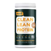 Nuzest Clean Lean Protein - Premium Vegan Protein Powder, Plant Protein Powder, European Golden Pea Protein, Dairy Free, Gluten Free, GMO Free, Naturally Sweetened, Real Coffee, 40 Servings, 2.2 lb