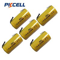 Pkcell Sub C 2200mAh NiCd Rechargeable Battery for Power Tools (w/Tabs) (5pc)
