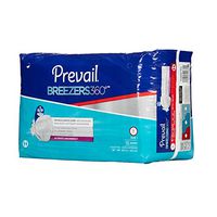 Prevail Breezers 360 Adult Brief Tab Closure Size 1 Disposable Heavy Absorbency, PVBNG-012 - Pack of 16