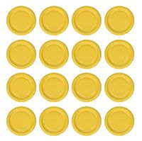 Set of 96 Summer Party Plates - 6.87" Small Plates (Gold Yellow Plates)