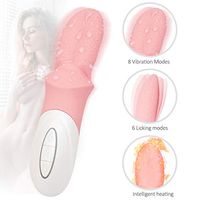 Pussey Licker Toy for Women Six Toy Heating Handheld Tongue Vibranting Oral Licking Smooth Skin-Friendly Silicone Pleasure Toy Waterproof Vibràntor Bùllet for Women Couple Adullt Stimulàtor