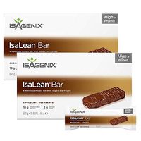 Isalean Chocolate Decadence Bars 10 bars 650 g 18 grams of protein (Pack of 2)