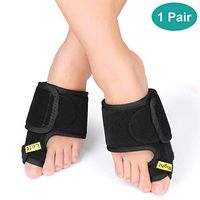 Bunion Corrector Sleeves, Orthopedic Hallux Valgus Protector with Gel Cushion and Toe Separators Spacers Relief Big Toe Joint, Hammer Toe, Overlapping Toe for Men and Women Day and Night Use (Black)