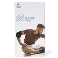 NatraCure Gel Cold Sleeve Wrap - Large Reusable Ice Therapy Sleeve (for Pain and Injuries of Foot, Ankle, Wrist, Arm, Leg, Elbow, Shin, Forearm, Calf) 700-04 RET - Knee Ice Wrap Around Entire Knee