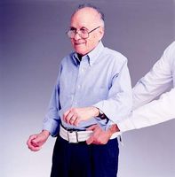 MCK22523000 - Skil-care Gait Belt 72 Inch Pinstripe Strong Cotton