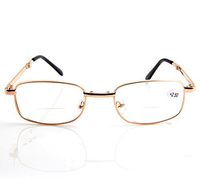 ieasysexy Foldable Reading Eyeglasses Resin Lens Double Light Reading Eyeglasses Distance Dual Use (Golden for #250)