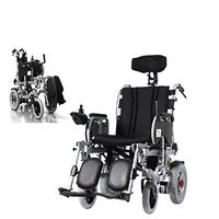 AINIDEMA Electric Wheelchair Reclining Wheelchair, Electric Power Or Manual Manipulation,Adjustable Backrest and Pedal,Joystick, Heavy Duty Powerful Dual Motor