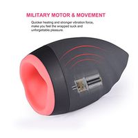 Automatic Piston Cup Sucking Electronic Massage Cup Sexy Underwear for Men 360° Rotating Pocket Puss-ey Stroker,USB Charging Pussy Male Strong Sucking Vibrating Toys for Male,Adult Trainer,T-Shirt