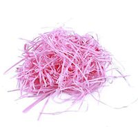 HAOWANG Multicolor Craft Shredded Paper Crumpled Paper Basket Fill Shredded Paper Pink