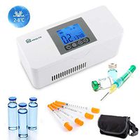Insulin Cooler Box, 2-8 °C Mini Medicine Refrigerator Electric Table Car Refrigerator Small Box for Medicine Cooler - Nevera portátil Caja de refrigerador