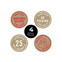 No Peeking Christmas Stickers Stickers/250 Christmas Tags/Multiple Designs