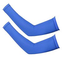 Yjdr Arm Sleeves for Men Women, Arm Sleeves for Women Men 1 Pair, Warmer Gloves UPF 50 UV Sun Protection Sleeves to Cover Arms, Sports Working Out, Tattoo Arm Covers (Color : Blue)