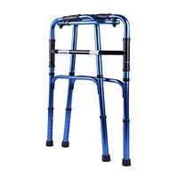 LJHHH Folding Rollator Walker,Lightweight Aluminium Walker Adjustable Height,Can Up and Down Stairs Rollator Disability Aids,4 Wheels Shopping Trolley