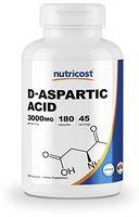 Nutricost D-Aspartic Acid (DAA) Capsules 3000mg Per Serving (180 Capsules) - Gluten Free & Non-GMO