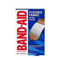 Band-Aid Brand Adhesvie Bandages Flexible Fabric, Extra Large, 10 Count (Pack of 2)