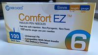 Clever Choice Comfort EZTM Insulin Pen Needles 32G 6mm (1/4 Inch) - 100 Count
