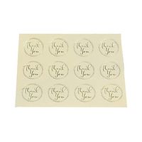 Mr-Label 300 Pcs of Circle Sealing Sticker – Thank You Sticker/Thank You Adhesive Label for Card| Envelope|Gift| Product (Transparent Circle)