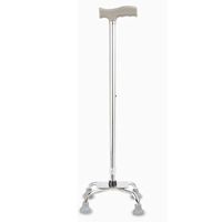BLAKQ - Walking Cane Crutches Four-Legged Sticks Stainless Steel Armrests Non-Slip Cane Telescopic Safety Light Walking Stick