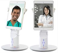 KUBI Classic Telepresence Robot, Web controlled Video Conferencing Robotic Desktop Tablet Stand with Far End Camera Controls for iPad, Galaxy, Android & Windows Tablets, Conformable Mount fits most Tablets from 7 - 10.5" in Portrait or Landscape