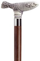 Unisex Fish Cane Walnut Shaft  -Affordable Gift! Item #DHAR-9106207