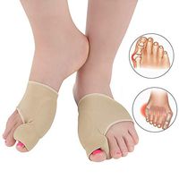 Wishtop Bunion Corrector Relief Sleeve Bunion Pads with Gel Cushion Big Toe Hallux Valgus Corrector Toe Separators Orthotics Feet Care Bone Thumb Adjuster Correction Bunion Straightener (Large)