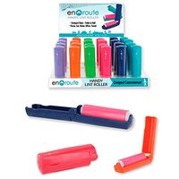 GC - 1pk Handy Compact Folding Lint Roller Remover Fuzz Fiber Surface Clothes Upholstery Eradicator Travel Size RANDOM COLOR PICK