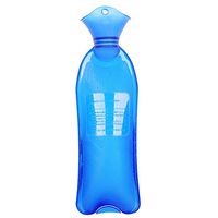 ROSENICE Hot Water Bottle Thermoplastic PVC Transparent Bottle Warmer Heat Cold Therapy Hot Water Bag(Blue)