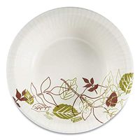 Dixie Ultra Pathways Heavyweight Paper Bowls, 20oz, Green/Burgundy, 500/Carton