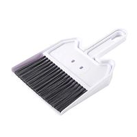 Valensha 2Pcs Mini Desktop Broom and Dustpan Set Small Desktop Sweep Broom Dustpan Cleaning Brush Table Corner Besom Cleaner White 2pcs