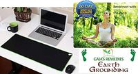 Earthing Grounding Mat for Computer, Desk, Floor or Bed 27" x 9.5" & Grounding Cord • Eco-Friendly materials • EMF & Radiation Protection- Anti Static, EMF/EMR Blocker - Relieves Pain, Inflammation, CTS, Stress, Fatigue