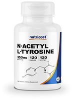 Nutricost N-Acetyl L-Tyrosine (NALT) 350mg, 120 Capsules - Gluten Free, Non-GMO