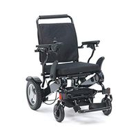 NADAENW Lightweight Aluminum Alloy Electric Wheelchair Portable Transit Travel Chair Folding Wheelchair Indoor Outdoor Lithium Battery