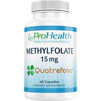ProHealth Methylfolate with Gnosis Quatrefolic (15 mg, 60 Capsules) Professional Strength Active Folate