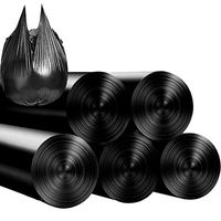 JsyzQian Handle-tie Trash Bags,Plastic T-Shirt Bags 4 Gallon Garbage Bag Rubbish Bags Garbage Can Liners,100 Counts-b 45x60cm(18x24inch)