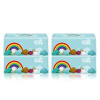 aihihe 3-Ply Facial Tissue,2/4/6 Packs Soft Facial Paper,300 Tissues per Pack(600/1200/1800 Tissues Total),Household Toilet Paper,Soft Skin-Friendly Paper Towels
