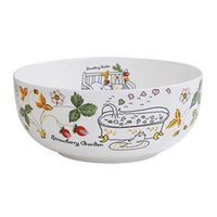 Bowl Creative 7-inch Soup Bowl Instant Noodle Bowl Household Porcelain Bowl Ceramic Tableware Bowl White Salad Bowl Gift) Household tableware, retro bowl