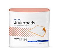 APQ Absorbent Underpads 30" x 36". Pack of 100 Disposable Fluff/Polymer Underpads Peach Unisex Ultra Underpads Heavy Absorbency Great for Protecting Surfaces
