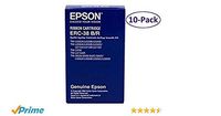 Epson ERC38BR Cash Register Ribbon Black/Red EPS ERC38BR - 10 Ribbons